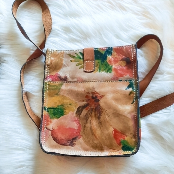 Patricia Nash Venezia Floral Leather Crossbody Bag - Picture 2 of 8